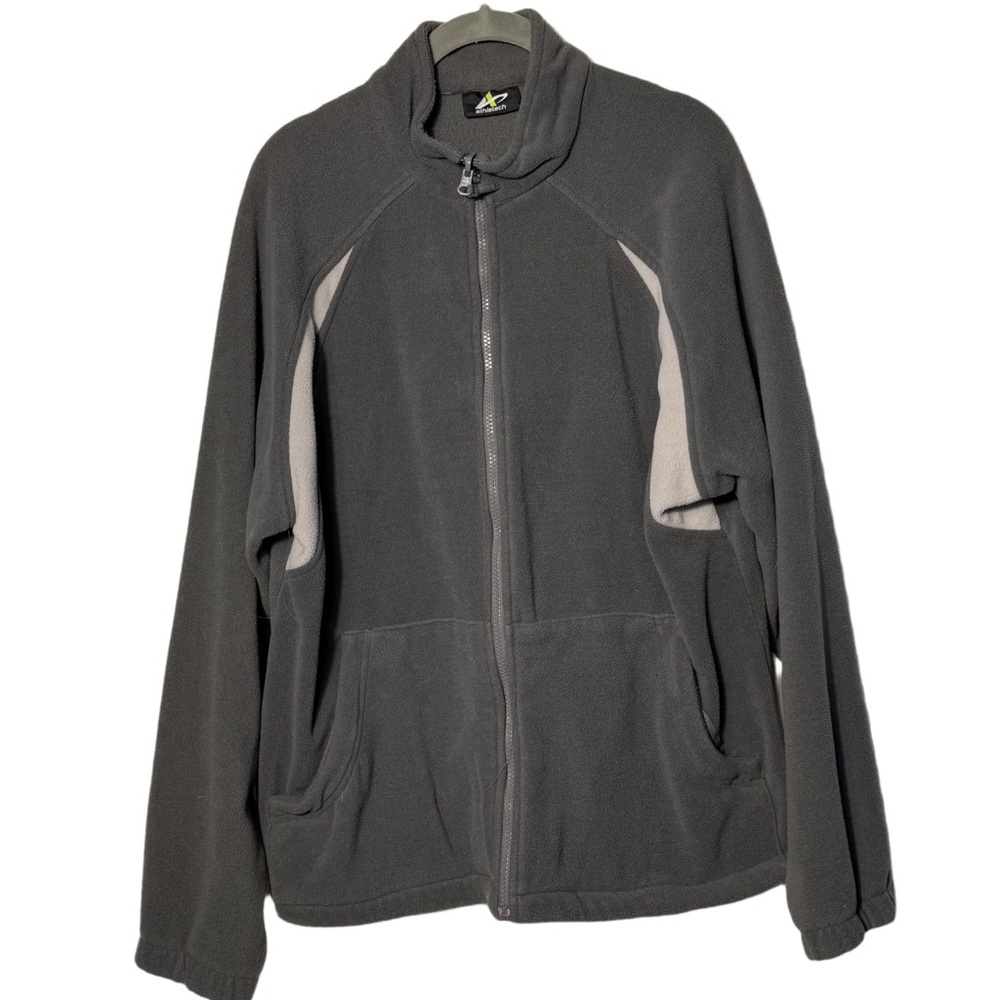 Athletech Men's Dark Gray Fleece Jacket Sz XLarge